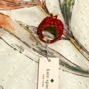 Kate Spade apple ring NWT size 6